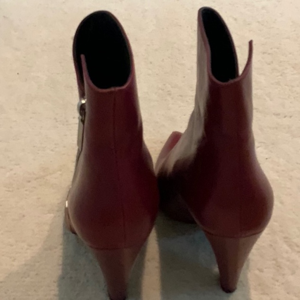 Saint Laurent Red Booties Sz 38 - Picture 4 of 7